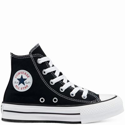 Converse Color EVA Platform Chuck Taylor All Star - Lasten Matalavartiset Tennarit - Mustat/Valkoine